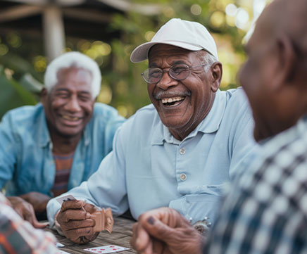 Senhores idosos curtem o tempo juntos ao ar livre