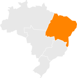 Mapa região nordeste do Brasil