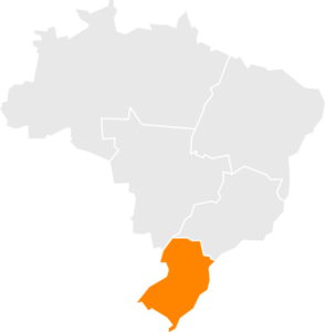 Mapa região sul do Brasil